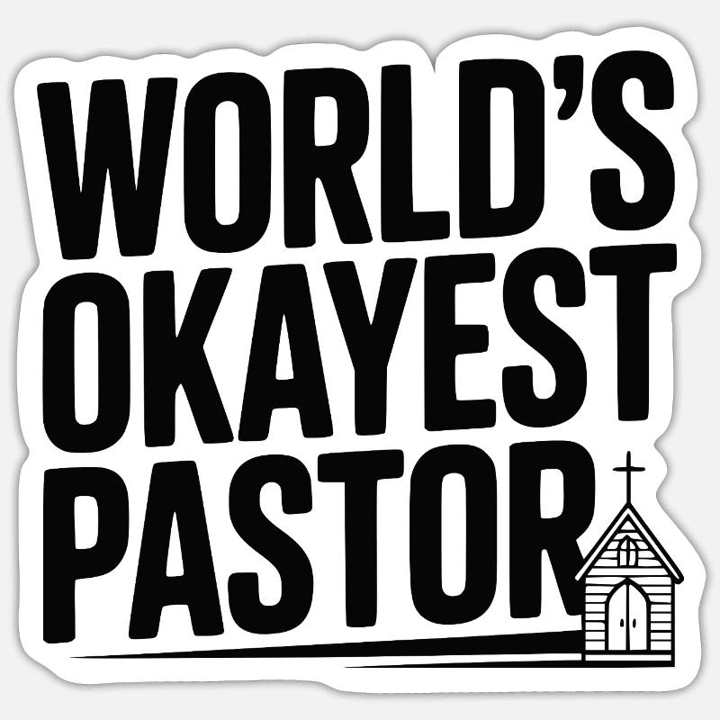 Le pasteur le plus correct du monde Sticker taille S (10 x 10 cm)