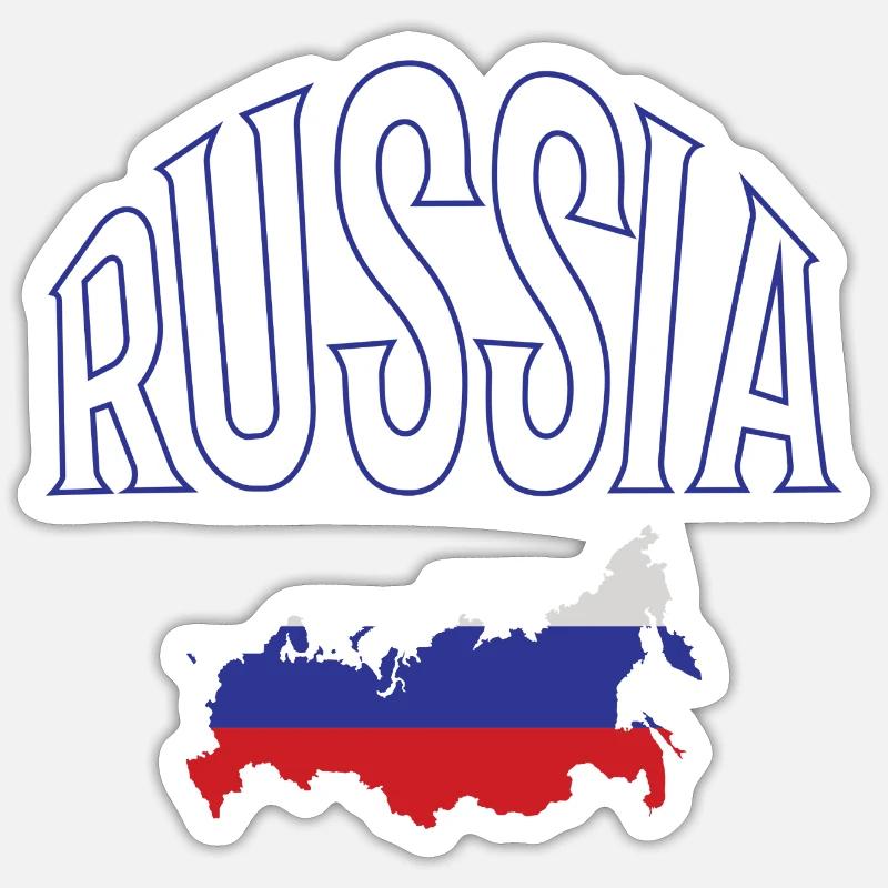 Russia - Sticker size S (10 x 10 cm) - white matte