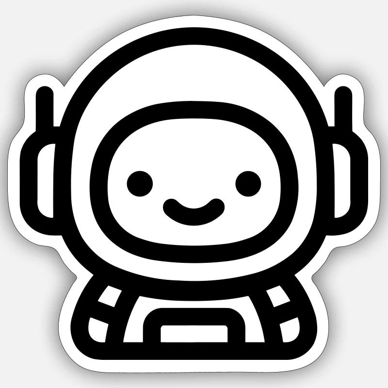 astronaut Sticker size S (10 x 10 cm)