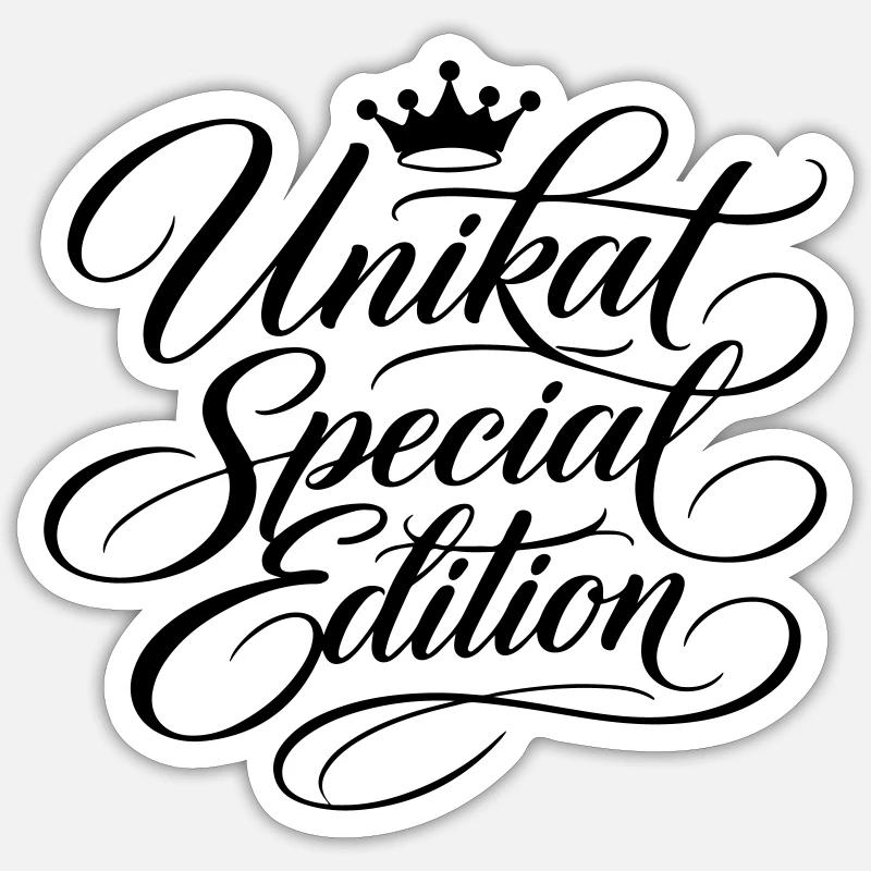 Unique Special Edition - Sticker size S (10 x 10 cm) - white matte