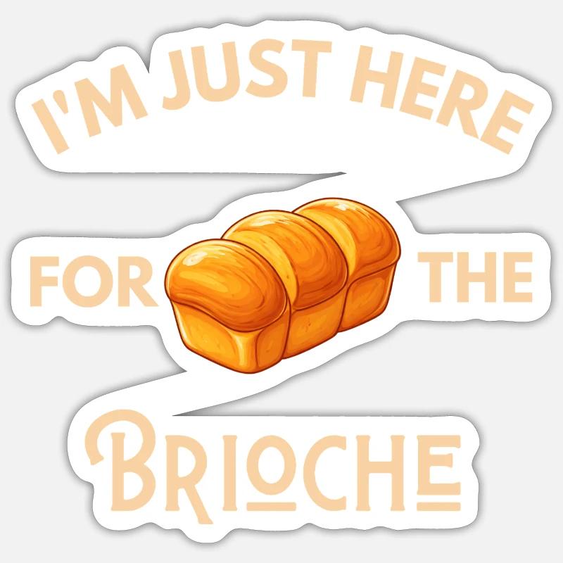 I'm Just Here For The Retro Culinary Design Sticker taille S (10 x 10 cm)