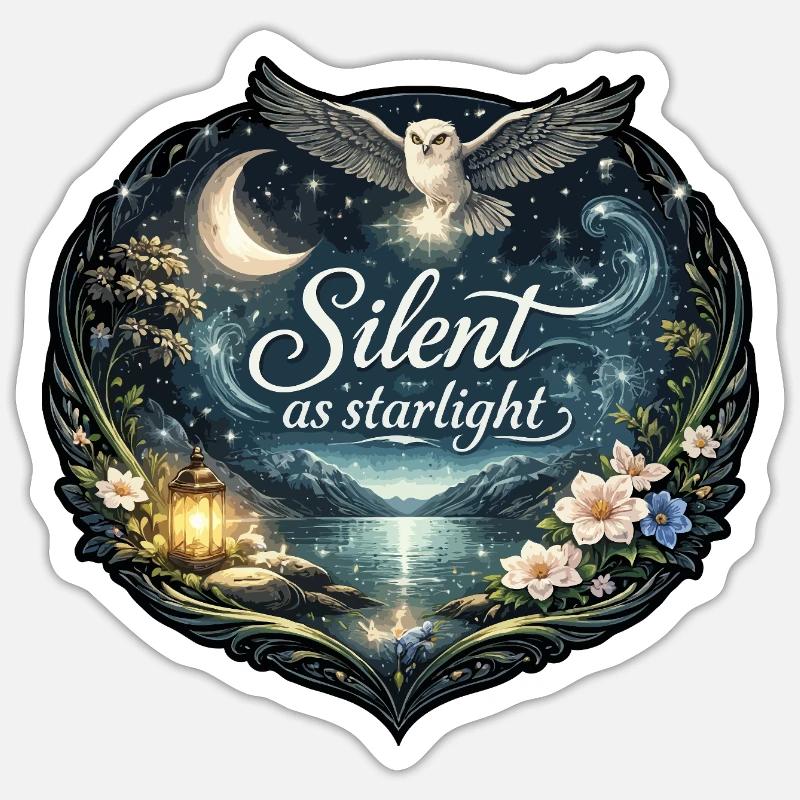 Silent as starlight Sticker size S (10 x 10 cm)