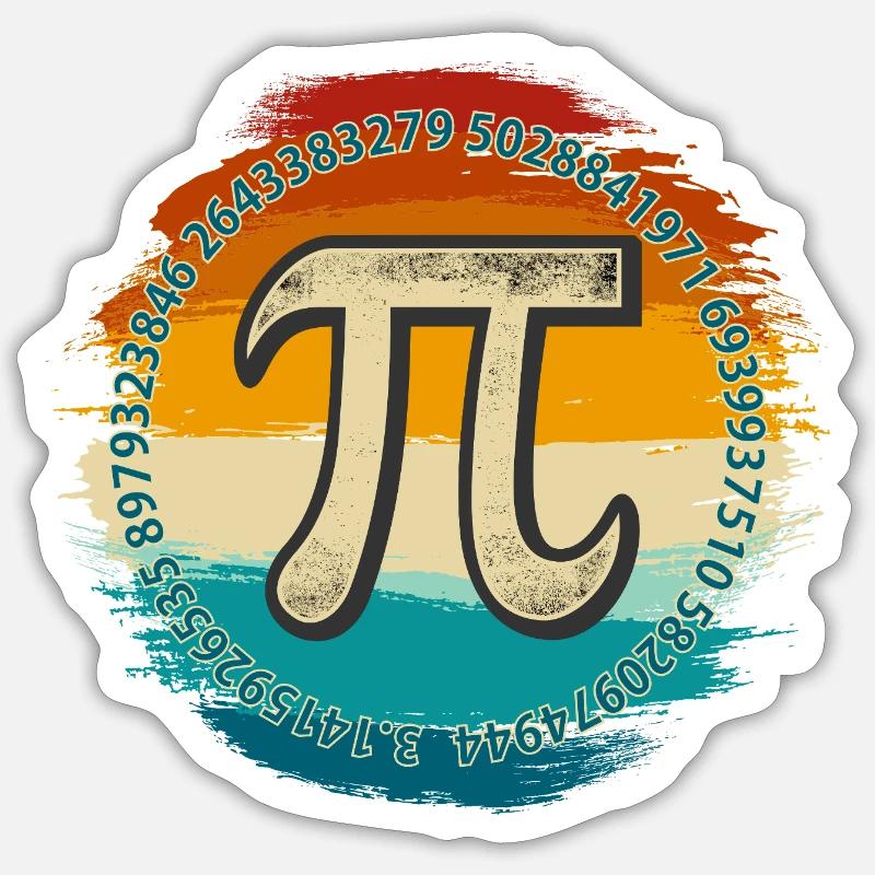 Pi Spectrum Emblem Tee Sticker size S (10 x 10 cm)