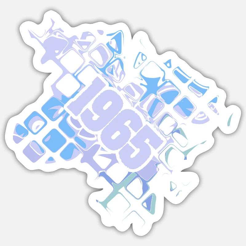 Computer 1965 - Sticker size S (10 x 10 cm) - white matte