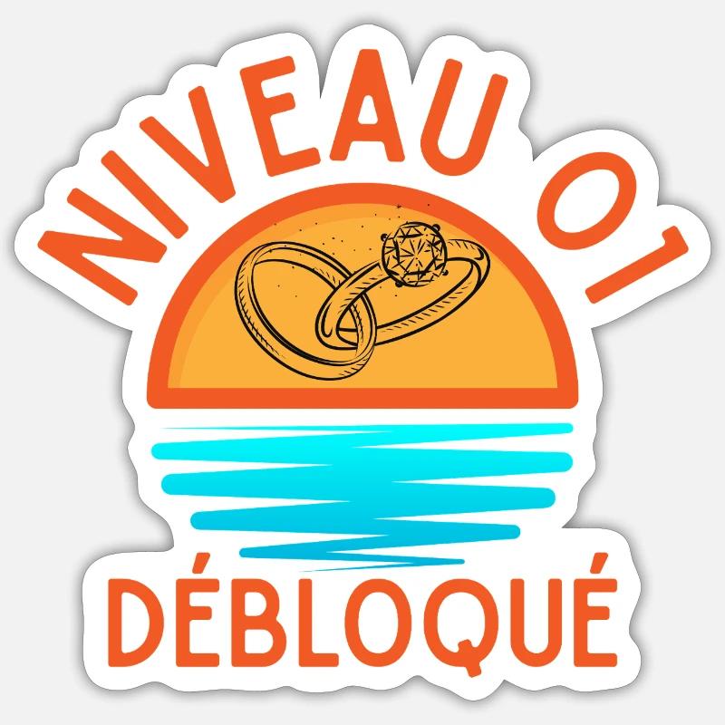 Level 01 Unlocked, a creative and joyful touch Sticker size S (10 x 10 cm)