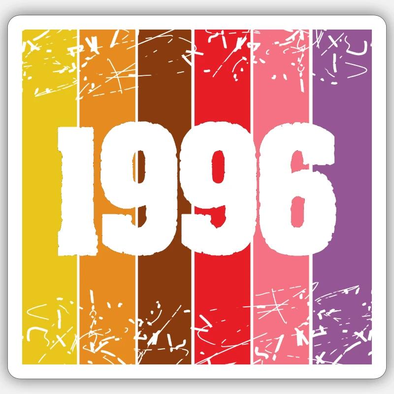 1996 - Sticker size S (10 x 10 cm) - white matte