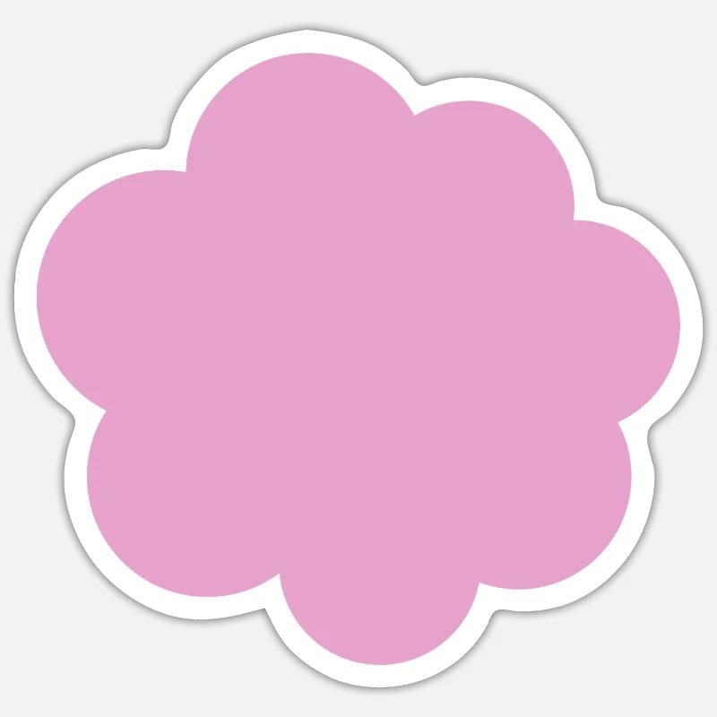 Bunny rabbit tail - Sticker size S (10 x 10 cm) - white matte
