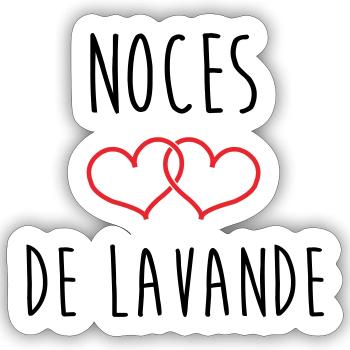 Lavender Wedding 46 Years - Sticker size S (10 x 10 cm) - white matte - Front