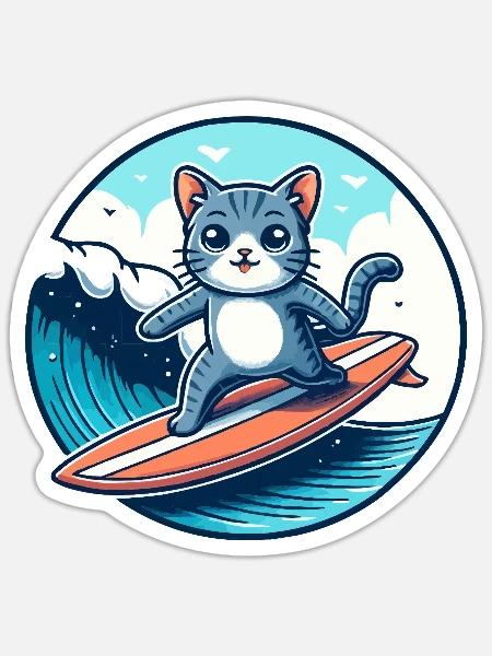 - Sticker size S (10 x 10 cm) - white matte
