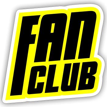 Fan Club - Sticker size S (10 x 10 cm) - white matte - Front