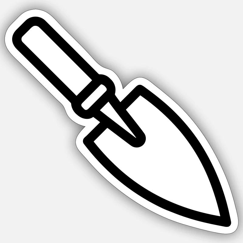 Trowel Sticker size S (10 x 10 cm)