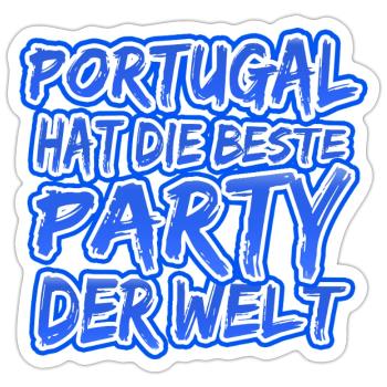 Urlaub Portugal - Sticker Größe S (10 x 10 cm) - Mattweiß - Vorne
