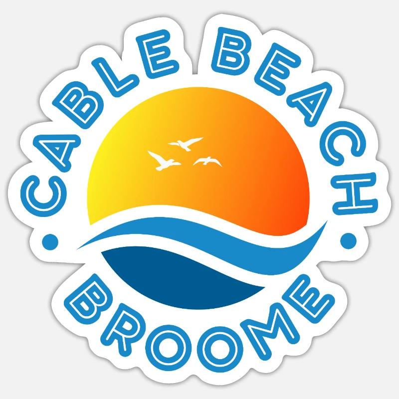 Cable Beach Broome Sunset  Sticker size S (10 x 10 cm)