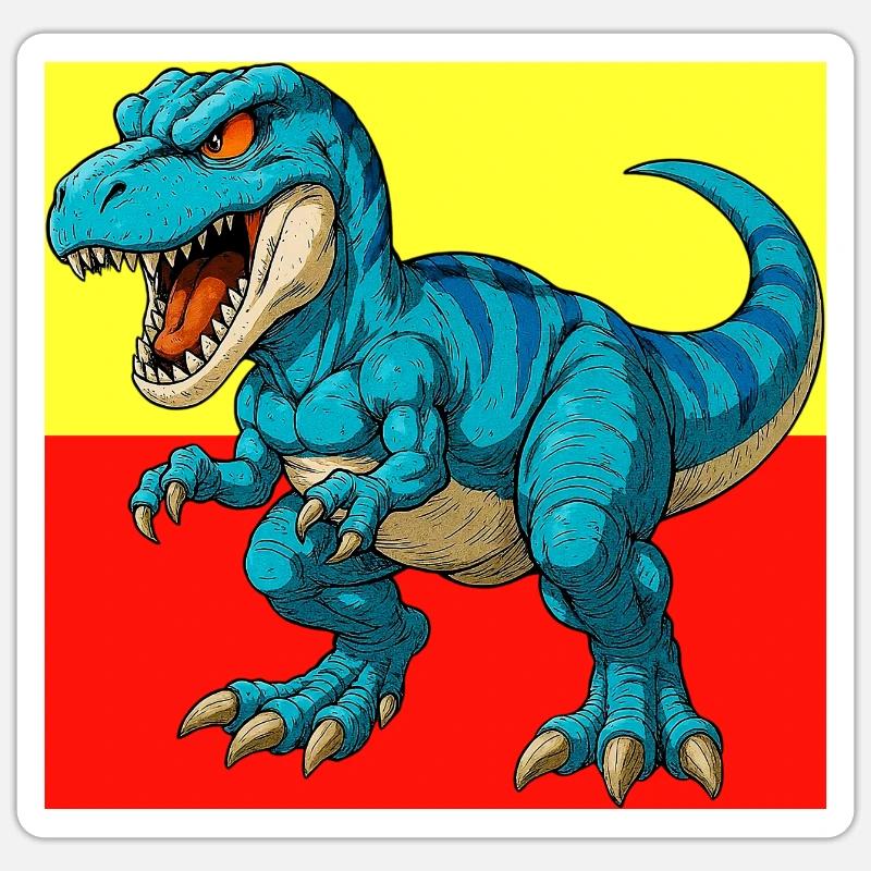 dinosaur Sticker size S (10 x 10 cm)