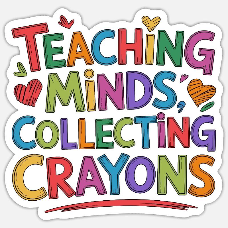 Elementary Teacher Teaching Minds Primary Teacher - Sticker size S (10 x 10 cm) - white matte