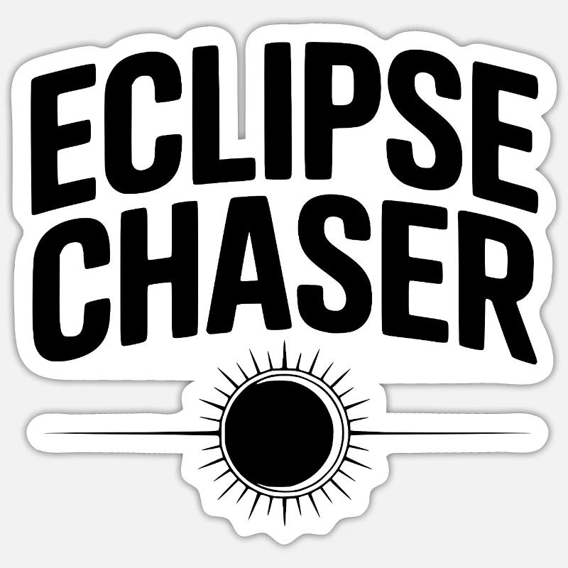 Chasseur d’éclipse Sticker taille S (10 x 10 cm)