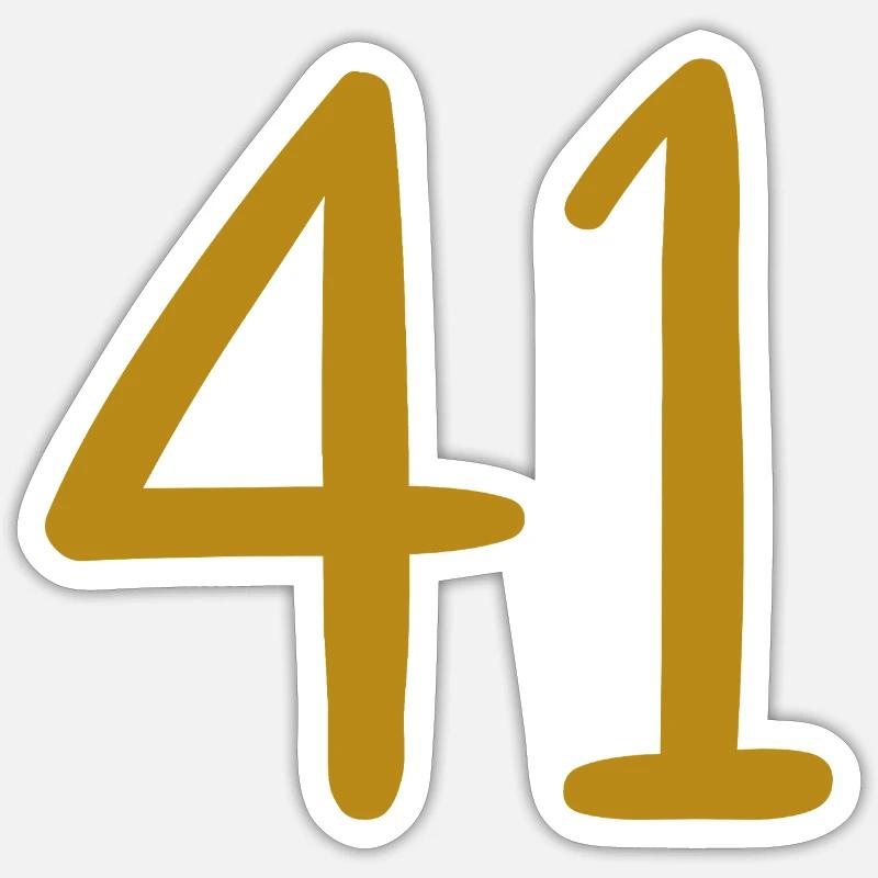 41 - Sticker size S (10 x 10 cm) - white matte