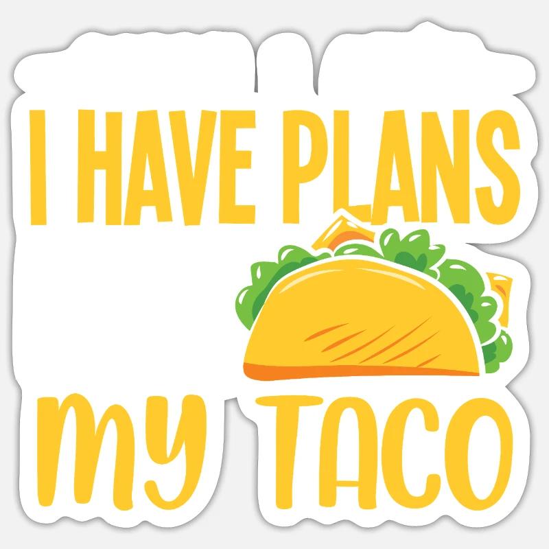 Taco About a Party Tacos - Sticker size S (10 x 10 cm) - white matte
