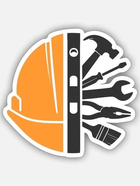 - Sticker size S (10 x 10 cm) - white matte