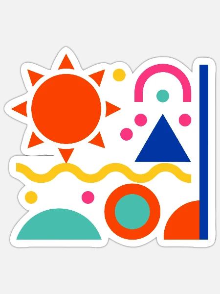  - Sticker Größe S (10 x 10 cm) - Mattweiß