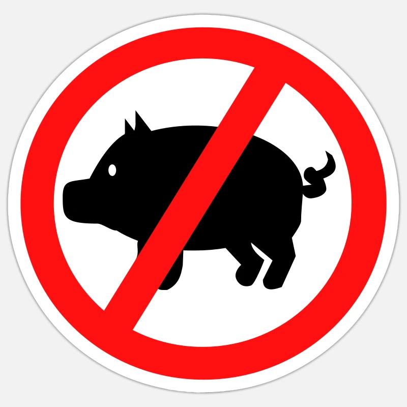 Schwein Sticker Größe S (10 x 10 cm)