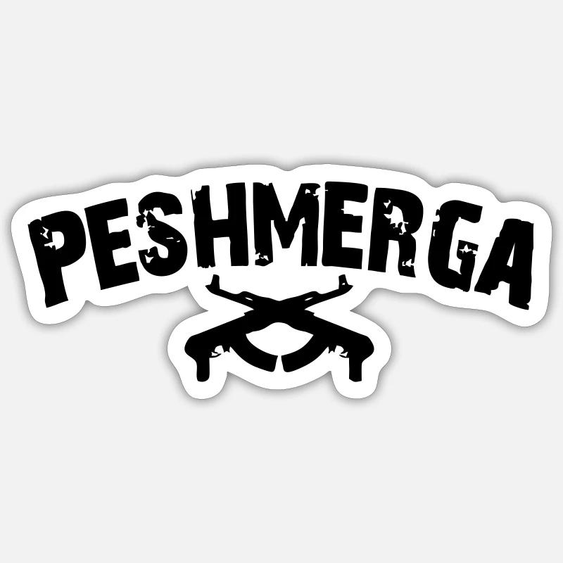 Peshmerga Sticker Größe S (10 x 10 cm)