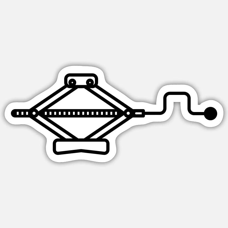 Jack - Sticker size S (10 x 10 cm) - white matte
