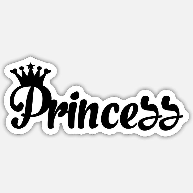 Princess Sticker taille S (10 x 10 cm)
