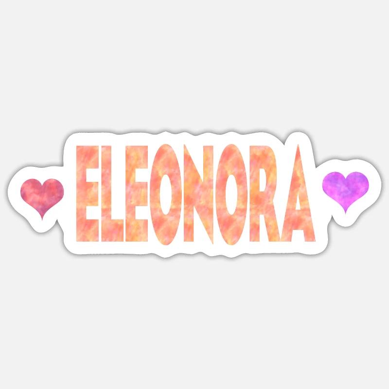 Eleonora - Sticker size S (10 x 10 cm) - white matte