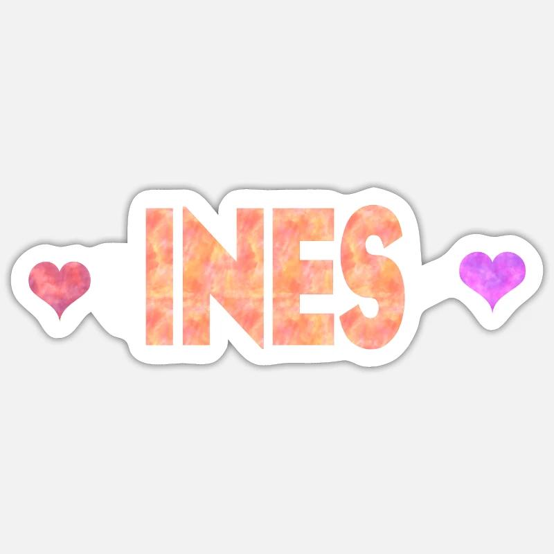 Ines Sticker taille S (10 x 10 cm)