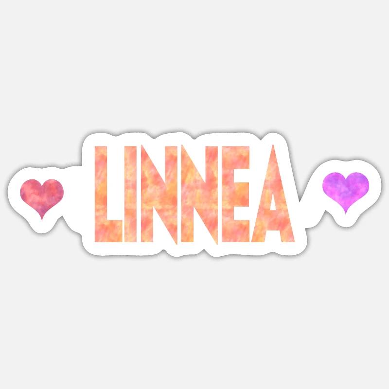 Linnea - Sticker size S (10 x 10 cm) - white matte