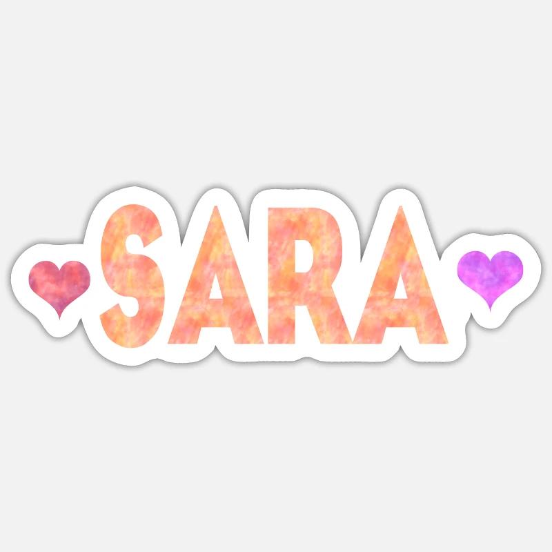 Sara - Sticker size S (10 x 10 cm) - white matte