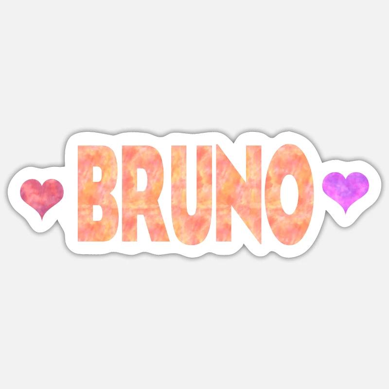Bruno Sticker size S (10 x 10 cm)