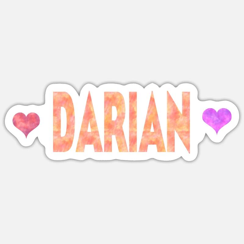 Darian - Sticker size S (10 x 10 cm) - white matte