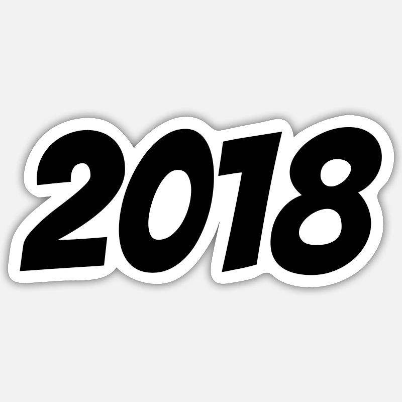 2018 Sticker Größe S (10 x 10 cm)