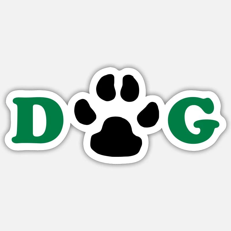 Dog 1 - Sticker size S (10 x 10 cm) - white matte