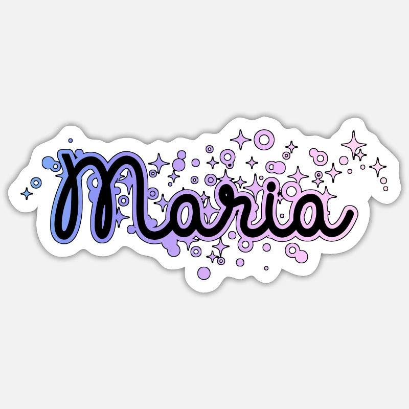 Maria name first name - Sticker size S (10 x 10 cm) - white matte