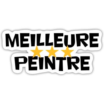 Beste Maler - Sticker Größe S (10 x 10 cm) - Mattweiß - Vorne