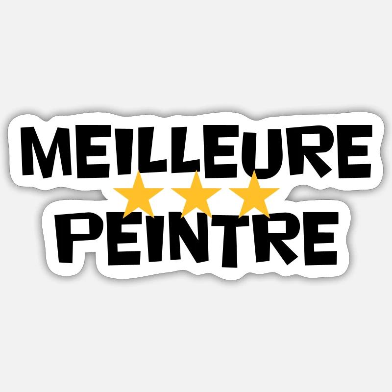 Meilleure Peintre Sticker taille S (10 x 10 cm)