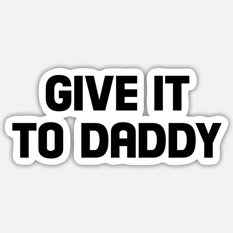 donner à papa Sticker taille S (10 x 10 cm)