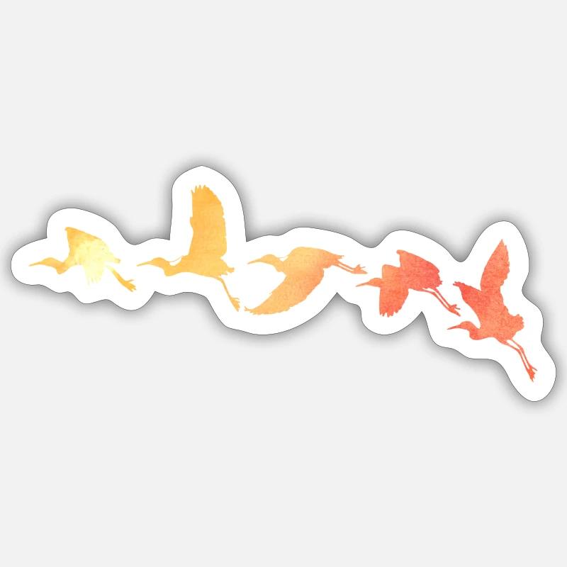 Vögel Sticker Größe S (10 x 10 cm)