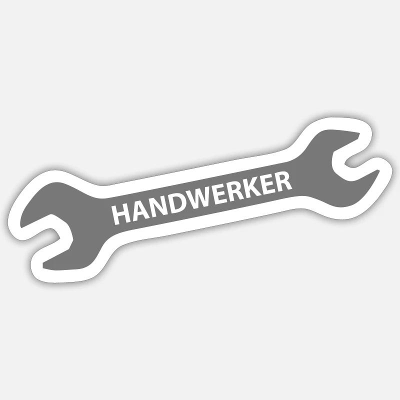 artisan - Sticker taille S (10 x 10 cm) - blanc mat