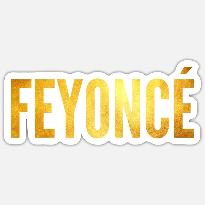 Feyonce - Sticker taille S (10 x 10 cm) - blanc mat