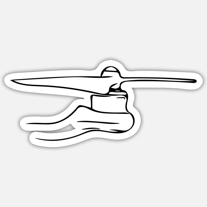 Drone rotor - Sticker size S (10 x 10 cm) - white matte