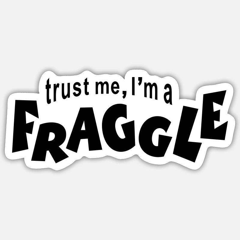 Fraggle - Sticker taille S (10 x 10 cm) - blanc mat