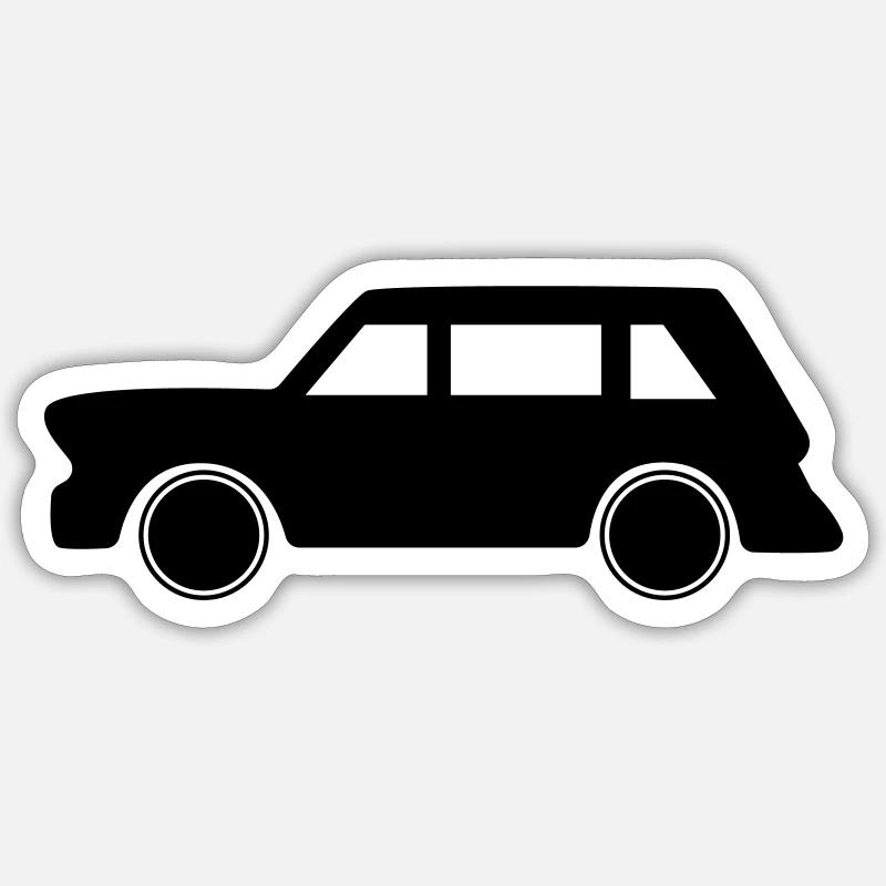 automobile - Sticker size S (10 x 10 cm) - white matte