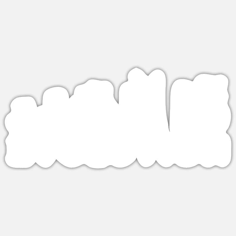 Evolution Biker 2- Evolution d'un Biker 2.0 - Sticker taille S (10 x 10 cm) - blanc mat