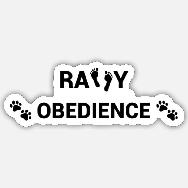 Obéissance de rassemblement Sticker taille S (10 x 10 cm)