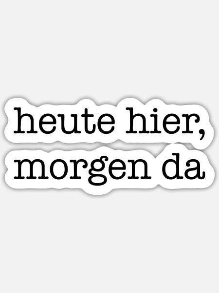 - Sticker size S (10 x 10 cm) - white matte