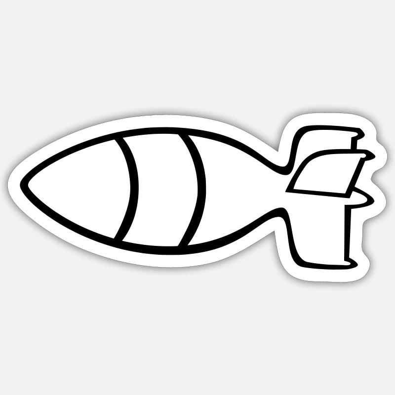 bide - Sticker taille S (10 x 10 cm) - blanc mat